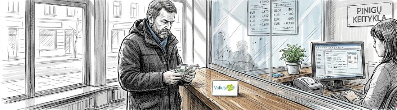 Kaip pasirinkti patikimą valiutų keityklą Vilniuje?
