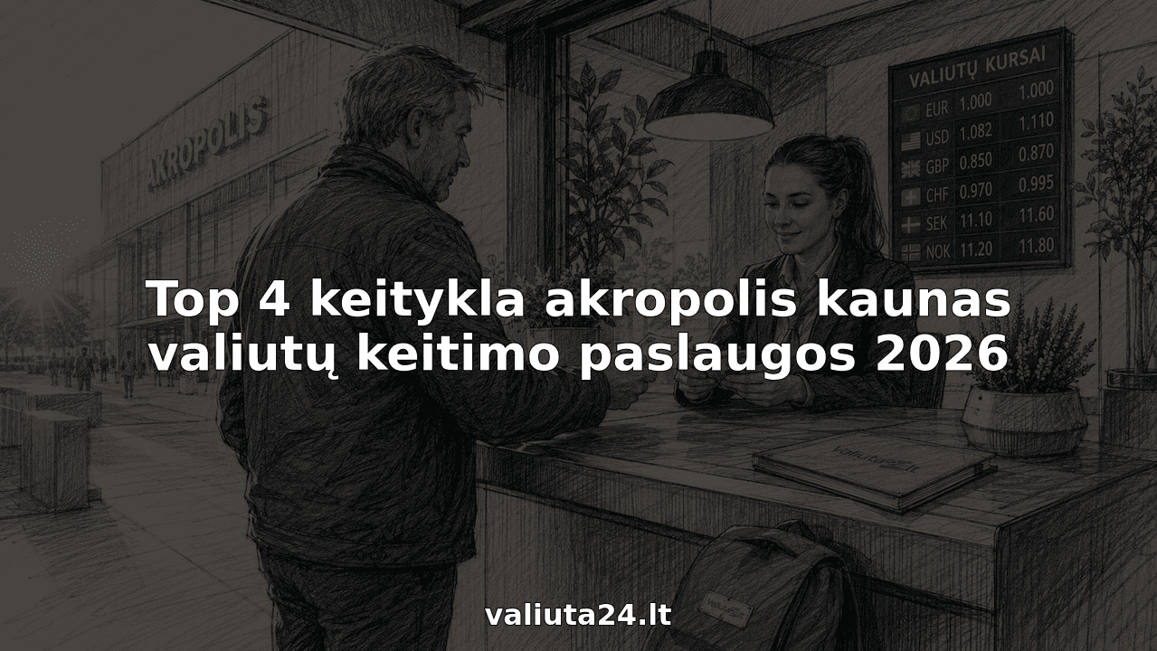 Top 4 keitykla akropolis kaunas valiutų keitimo paslaugos 2026