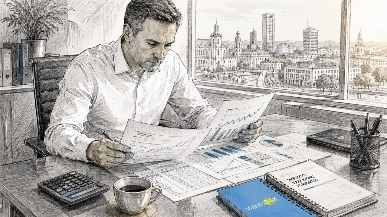 Kodėl valiutų kursai įtakoja importą: 2026 m. gidas