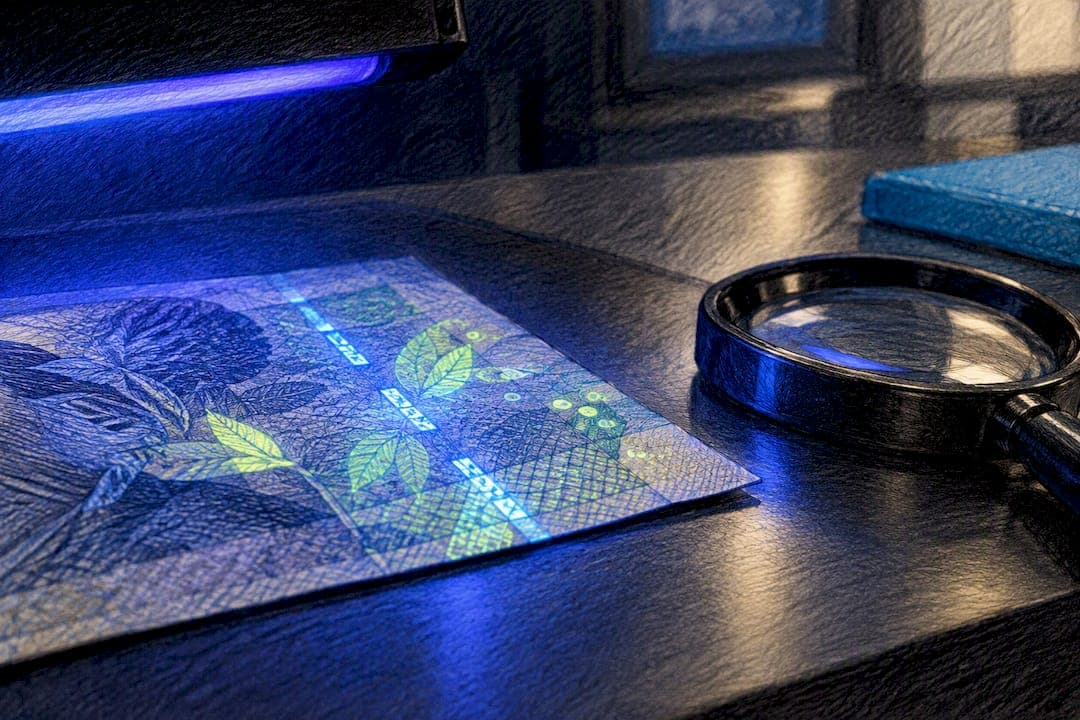 Banknotų tikrinimas UV lempa: kaip vyksta patikra keitykloje